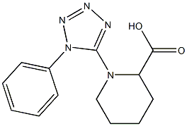 1-(1-phenyl-1H-tetrazol-5-yl)piperidine-2-carboxylic acid Struktur