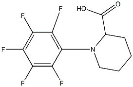 1-(2,3,4,5,6-pentafluorophenyl)piperidine-2-carboxylic acid Structure
