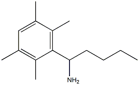 1-(2,3,5,6-tetramethylphenyl)pentan-1-amine,,结构式