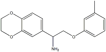 1-(2,3-dihydro-1,4-benzodioxin-6-yl)-2-(3-methylphenoxy)ethanamine