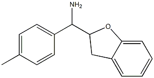 1-(2,3-dihydro-1-benzofuran-2-yl)-1-(4-methylphenyl)methanamine,,结构式