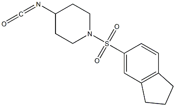 1-(2,3-dihydro-1H-indene-5-sulfonyl)-4-isocyanatopiperidine Structure