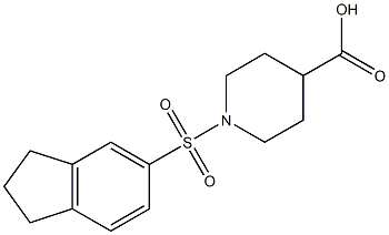 1-(2,3-dihydro-1H-indene-5-sulfonyl)piperidine-4-carboxylic acid|