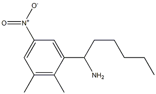 1-(2,3-dimethyl-5-nitrophenyl)hexan-1-amine Struktur