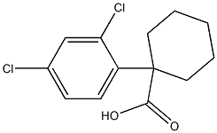 1-(2,4-dichlorophenyl)cyclohexane-1-carboxylic acid Structure