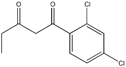 1-(2,4-dichlorophenyl)pentane-1,3-dione Structure