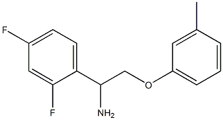1-(2,4-difluorophenyl)-2-(3-methylphenoxy)ethanamine,,结构式
