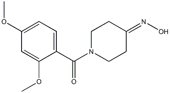 1-(2,4-dimethoxybenzoyl)piperidin-4-one oxime Structure