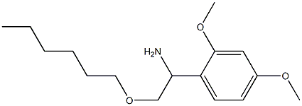 1-(2,4-dimethoxyphenyl)-2-(hexyloxy)ethan-1-amine|