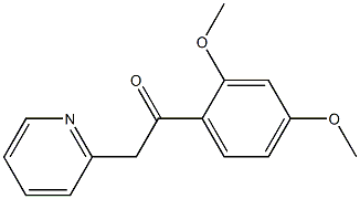 1-(2,4-dimethoxyphenyl)-2-(pyridin-2-yl)ethan-1-one,,结构式