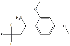 1-(2,4-dimethoxyphenyl)-3,3,3-trifluoropropan-1-amine Struktur