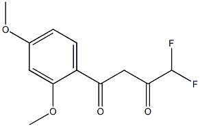 1-(2,4-dimethoxyphenyl)-4,4-difluorobutane-1,3-dione Structure