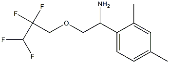 1-(2,4-dimethylphenyl)-2-(2,2,3,3-tetrafluoropropoxy)ethan-1-amine,,结构式