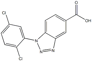 1-(2,5-dichlorophenyl)-1H-1,2,3-benzotriazole-5-carboxylic acid|