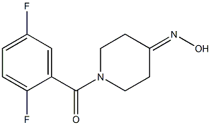 1-(2,5-difluorobenzoyl)piperidin-4-one oxime 结构式