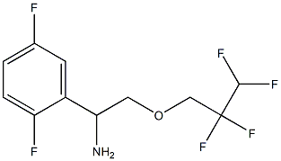 1-(2,5-difluorophenyl)-2-(2,2,3,3-tetrafluoropropoxy)ethan-1-amine Struktur