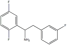 1-(2,5-difluorophenyl)-2-(3-fluorophenyl)ethan-1-amine Struktur