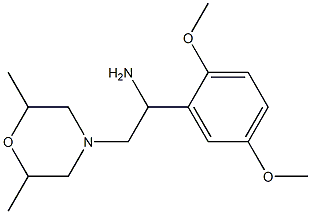 1-(2,5-dimethoxyphenyl)-2-(2,6-dimethylmorpholin-4-yl)ethanamine|