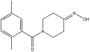 1-(2,5-dimethylbenzoyl)piperidin-4-one oxime Structure
