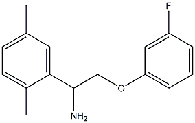 1-(2,5-dimethylphenyl)-2-(3-fluorophenoxy)ethanamine,,结构式