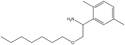1-(2,5-dimethylphenyl)-2-(heptyloxy)ethan-1-amine Structure