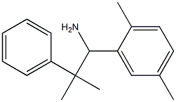 1-(2,5-dimethylphenyl)-2-methyl-2-phenylpropan-1-amine,,结构式