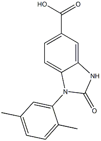  1-(2,5-dimethylphenyl)-2-oxo-2,3-dihydro-1H-1,3-benzodiazole-5-carboxylic acid