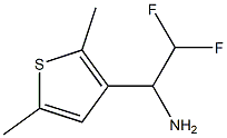1-(2,5-dimethylthiophen-3-yl)-2,2-difluoroethan-1-amine,,结构式