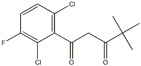 1-(2,6-dichloro-3-fluorophenyl)-4,4-dimethylpentane-1,3-dione Structure