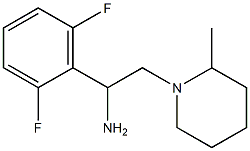 1-(2,6-difluorophenyl)-2-(2-methylpiperidin-1-yl)ethanamine 结构式