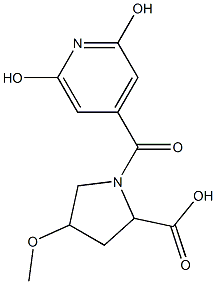 1-(2,6-dihydroxyisonicotinoyl)-4-methoxypyrrolidine-2-carboxylic acid|