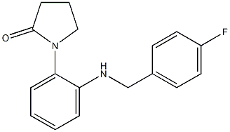 1-(2-{[(4-fluorophenyl)methyl]amino}phenyl)pyrrolidin-2-one Struktur