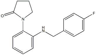 1-(2-{[(4-fluorophenyl)methyl]amino}phenyl)pyrrolidin-2-one 结构式