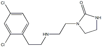 1-(2-{[2-(2,4-dichlorophenyl)ethyl]amino}ethyl)imidazolidin-2-one,,结构式