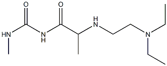 1-(2-{[2-(diethylamino)ethyl]amino}propanoyl)-3-methylurea 结构式