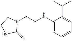 1-(2-{[2-(propan-2-yl)phenyl]amino}ethyl)imidazolidin-2-one Struktur