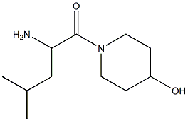 1-(2-amino-4-methylpentanoyl)piperidin-4-ol Structure