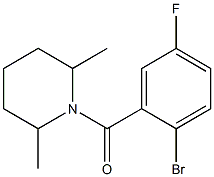 1-(2-bromo-5-fluorobenzoyl)-2,6-dimethylpiperidine|