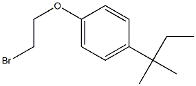 1-(2-bromoethoxy)-4-(2-methylbutan-2-yl)benzene 化学構造式