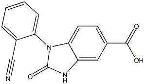  1-(2-cyanophenyl)-2-oxo-2,3-dihydro-1H-1,3-benzodiazole-5-carboxylic acid