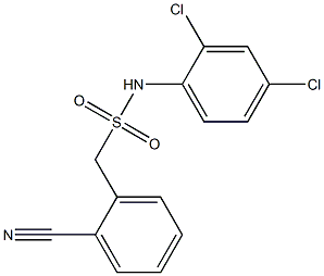 1-(2-cyanophenyl)-N-(2,4-dichlorophenyl)methanesulfonamide,,结构式