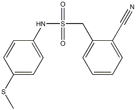 1-(2-cyanophenyl)-N-[4-(methylsulfanyl)phenyl]methanesulfonamide