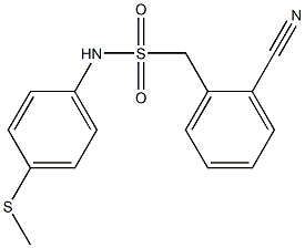 1-(2-cyanophenyl)-N-[4-(methylsulfanyl)phenyl]methanesulfonamide|