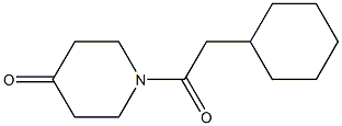 1-(2-cyclohexylacetyl)piperidin-4-one Structure