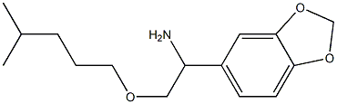 1-(2H-1,3-benzodioxol-5-yl)-2-[(4-methylpentyl)oxy]ethan-1-amine Structure