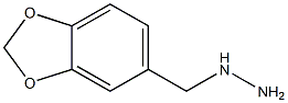 1-(2H-1,3-benzodioxol-5-ylmethyl)hydrazine,,结构式