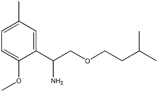 1-(2-methoxy-5-methylphenyl)-2-(3-methylbutoxy)ethan-1-amine,,结构式