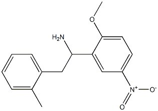 1-(2-methoxy-5-nitrophenyl)-2-(2-methylphenyl)ethan-1-amine Structure