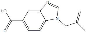  1-(2-methylprop-2-en-1-yl)-1H-1,3-benzodiazole-5-carboxylic acid