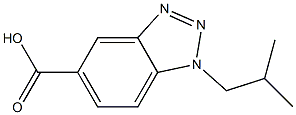 1-(2-methylpropyl)-1H-1,2,3-benzotriazole-5-carboxylic acid Structure